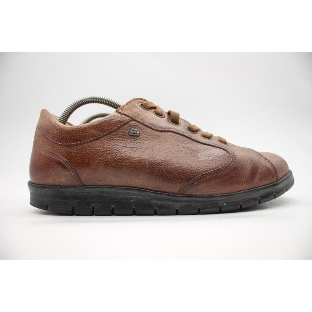Finn Comfort Syracuse Men's  UK 8 Brown Leather Comfort Walking Shoes Lace Up